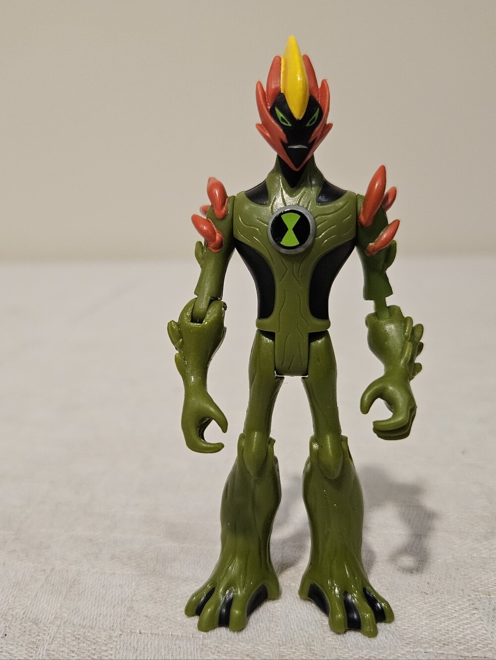 Ben 10 Alien Force Swampfire Green 4" Toy Action Figure Bandai 2008 Broken Read